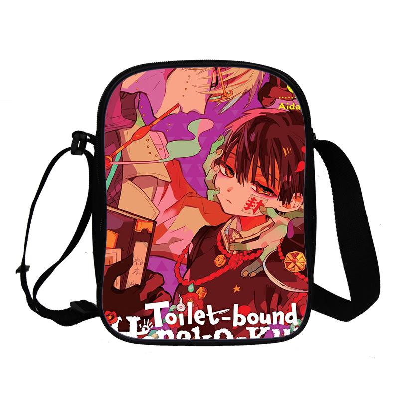 Ground bound teenager Hua Zijun animation peripheral messenger bag, primary and secondary school student schoolbag 3D full color printing double