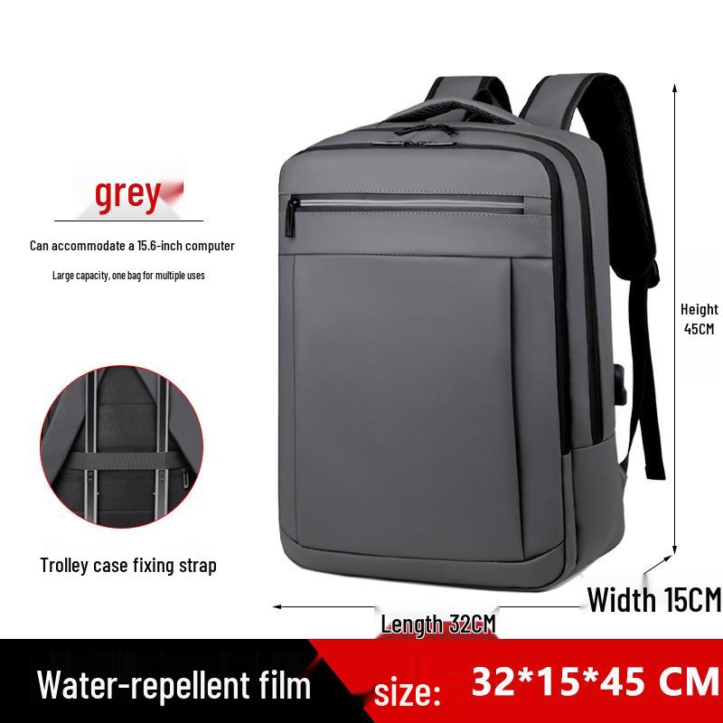 

Мужской многоцелевой водостойкий дорожный рюкзак большой вместимости 32x15x45 cm серый