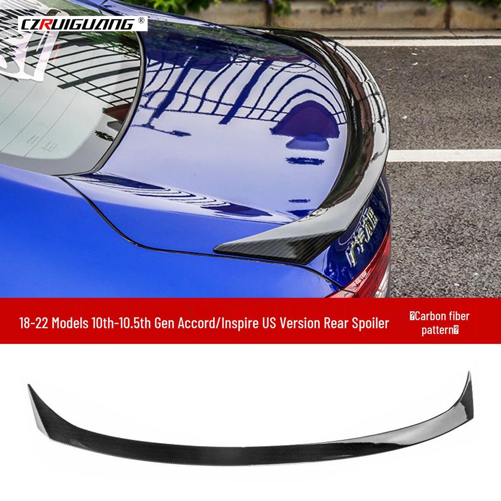 Compatible with 19 Honda Inspire/Accord Models: Front Lip, Side Skirts, Rear & Top Spoilers, Louvers Body Kit.