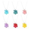 Sweet Irregular Flower Pendant Necklace Party Jewelry Fashion Statement Choker Fashion Simple Cord Collar Necklace