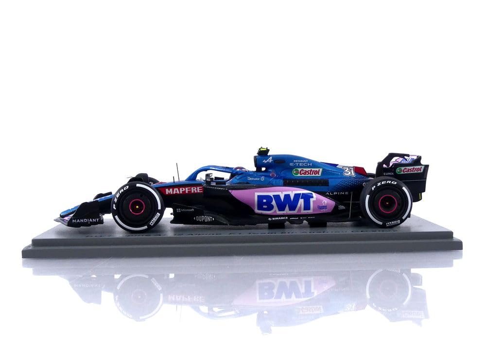 Spark BWT Alpine F1 Team A522 2022 F1 Austrian GP 5th Place Ocon Alpine 100th Race 1/43 #31 E.