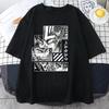 Anime Graphic Printed T-Shirt Men's Outdoor Street Cool Round Neck Short Sleeve Shirt Anime Harajuku T-Shirt Summer Sport Shirt