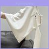T Shirt Women Oversized Cotton Blend With Embroidery For Casual Spring Wear