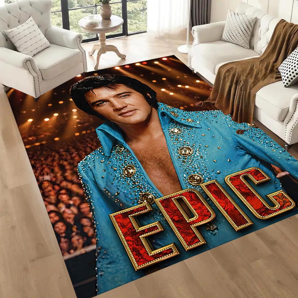 Elvis Area Rug Perfect For Balcony Hallway Entryway Living Rooms Antislip Rug Anime Office Decor Perfect Gift For Friends Family