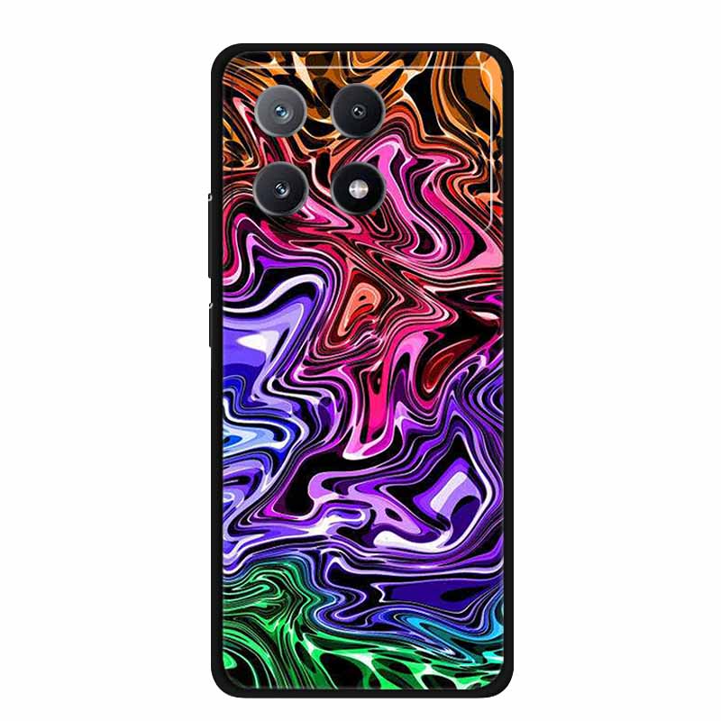 Marble Pattern Phone Case for Poco X6 Pro Clear Edge Cover Funda for Xiaomi Poco X 6 Pro Soft Transparent Coque Color Back Shell