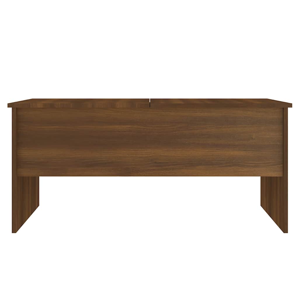 Coffee Table Brown Oak Look 102 X 50.5 X 46.5 Cm Engineered Wood