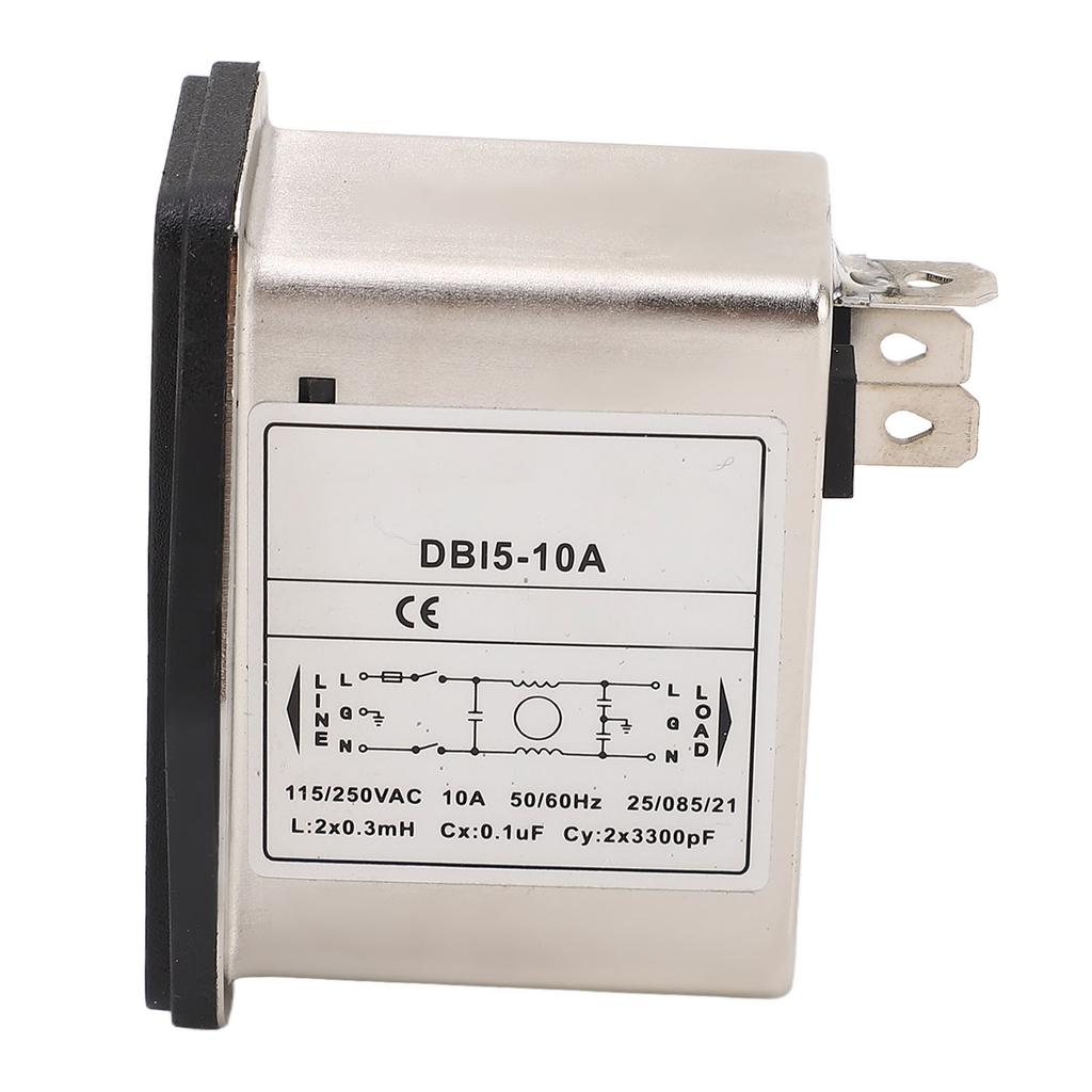 Rocker Switch Power Socket AC 115V 250V IEC Inlet Module Plug with Fuse for Equipment