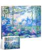 PieceRelax Plastic Canvas Puzzle Water No Clicks Into Place 366-piece [Monet - Lilies] (24x31cm) - Adult-friendly, Challenging, Fragments, [HN1431]