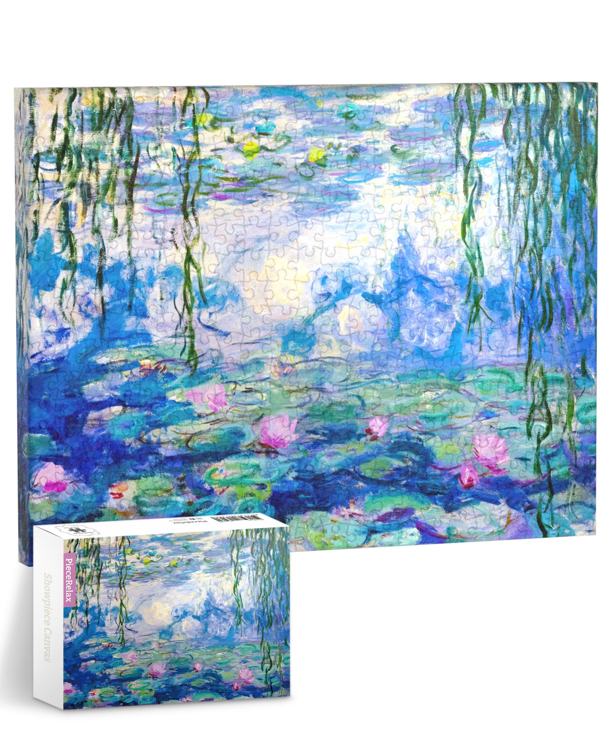 

PieceRelax Plastic Canvas Puzzle Water no clicks into place 366-piece [Monet - Lilies] (24x31cm) - Adult-friendly, challenging, fragments, [HN1431]