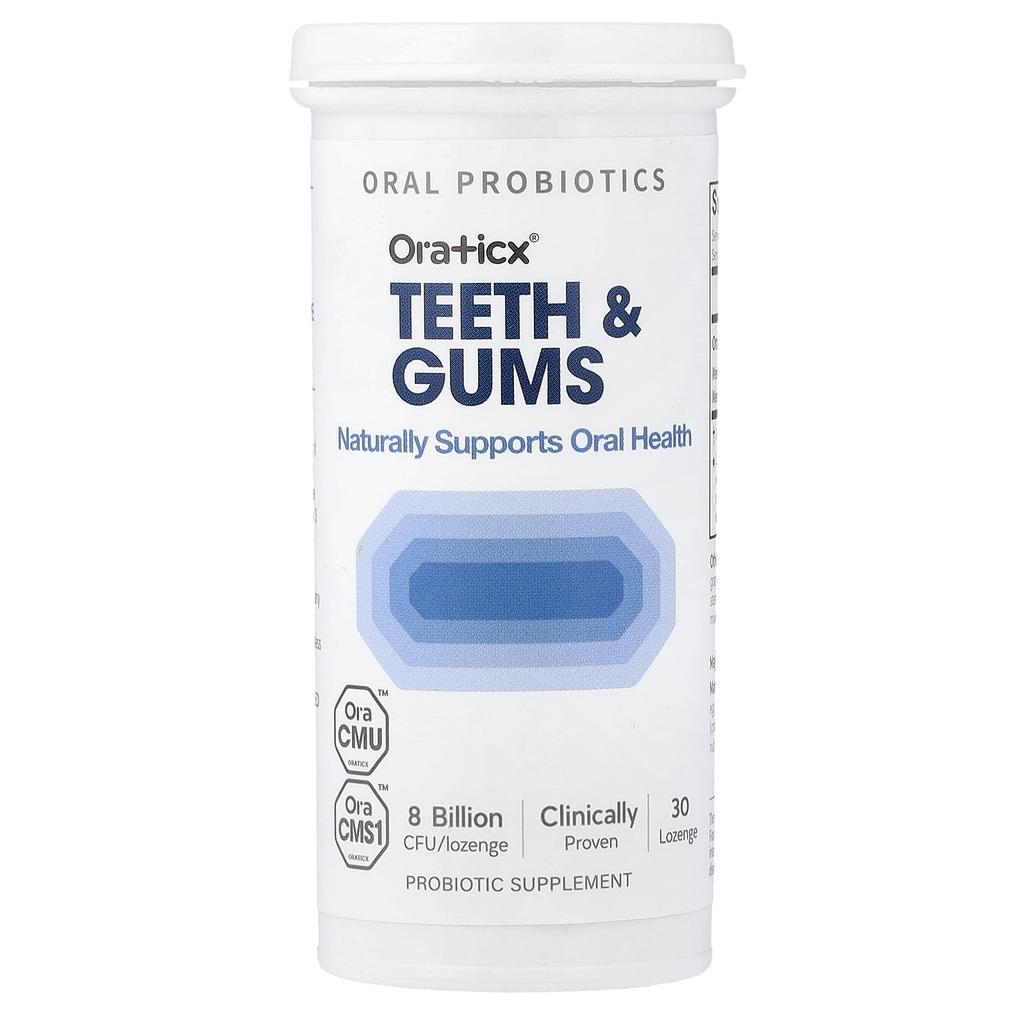 Oraticx, Teeth & Gums, Oral Probiotic, Grape, Lozenges, 30 Tablets