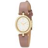 Fieldwork Women's Analog Ellipse Watch with Gold Leather Strap, Purple (JN003-2)
