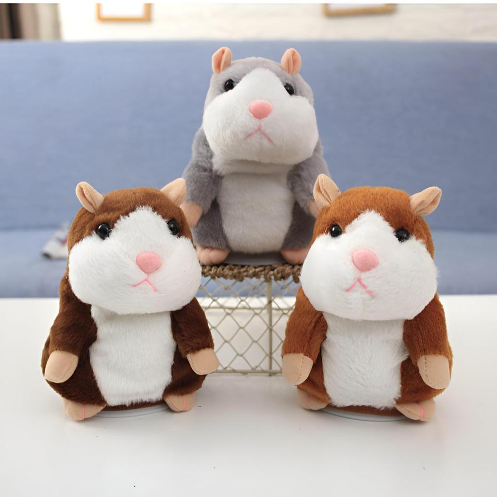 [lalarimi] Talking Hamster Recording Toy, Educational Toy, SingingRecording, Mimicking Plush Toy, Cute Hamster Toy, Talking Toy, Kids Toy, For Girls