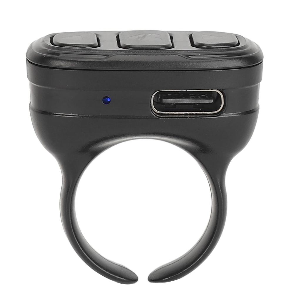 Bluetooth Remote Control Page APP Turner Video Recording Selfie Button USB Rechargeable Wireless Scrolling Ring Clicker
