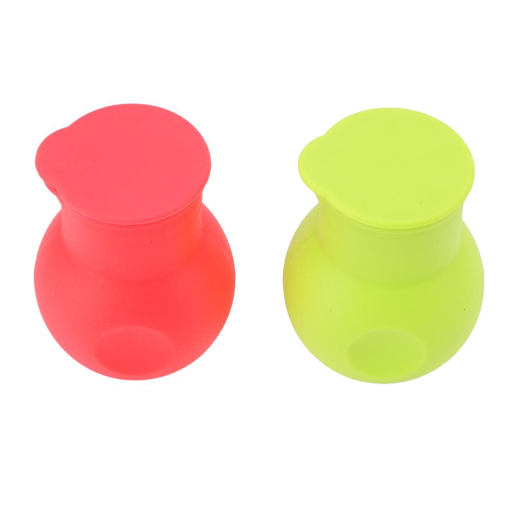 2 szt. Silikonowy Garnek do Podgrzewania Czekolady Czerwony i Zielony Wielofunkcyjny Mikrofalowy Topielnik Czekolady do Kuchni Pieczenia