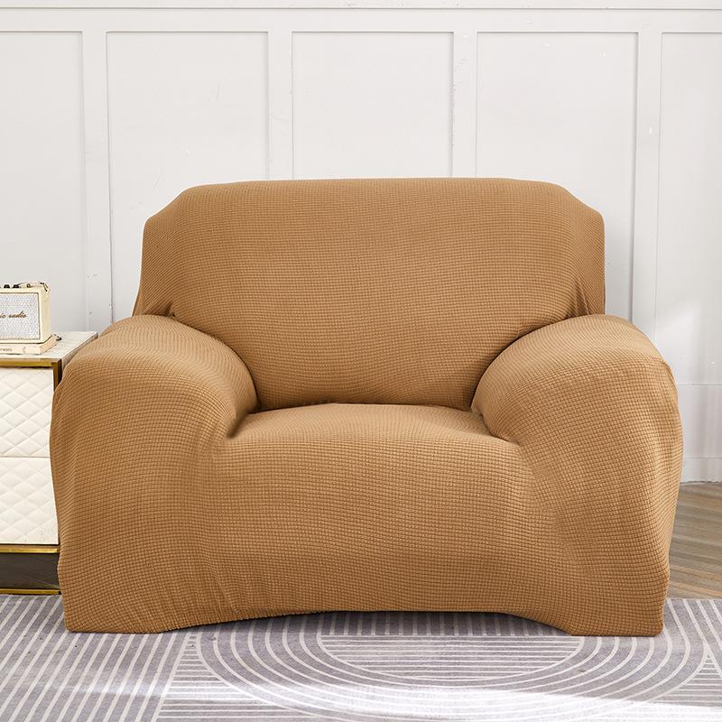 Knitted Corn Stretch All-Inclusive Sofa Cover Full Covered Thick Polar Fleece Sofa Bedspread Tight Bag Pad