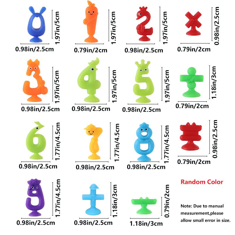 

Игрушки-присоски с цифрами и буквами для детей, Сенсорные игрушки-присоски, Игрушки для ванны для малышей, Обучающие игрушки для мальчиков и девочек