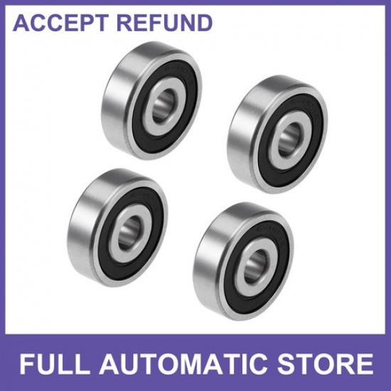 6300-2RS Deep Groove Ball Bearing Z2 10x35x11mm Double Sealed Carbon Steel 4pcs