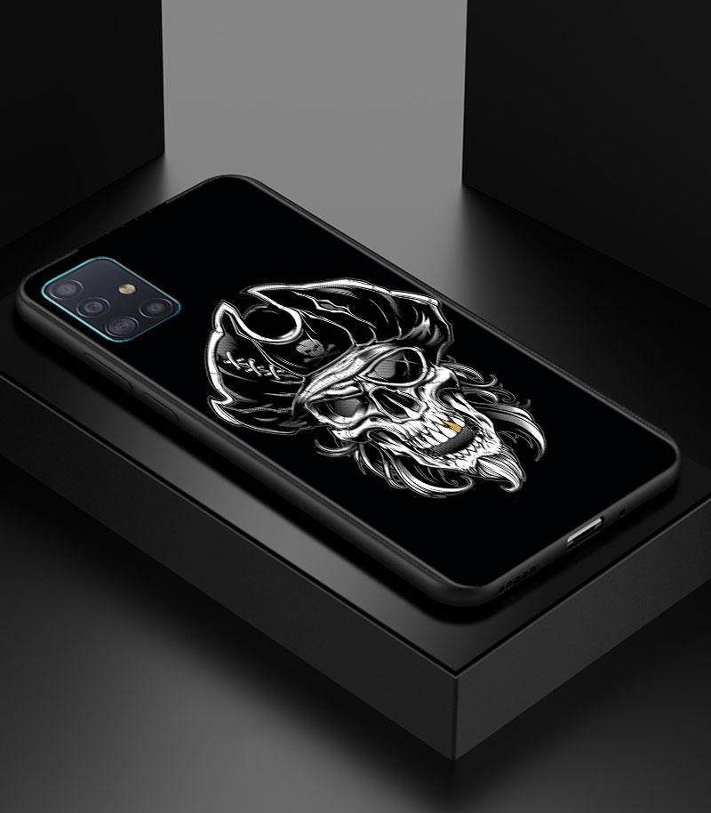 

Grim Reaper Skull Skeleton Phone Case for Samsung Galaxy A50 A10 A30 A40 A70 A20S A20E A02S A12 A22 A32 A52 5G A04S Soft Cover Samsung A40