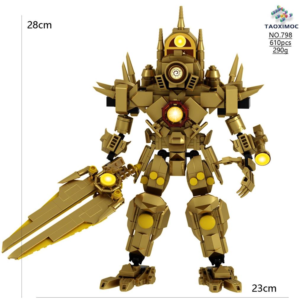 Cross-Border Monitoring & Toilet Figurine Titan Clockman TV & Speaker Person Toy Blocks