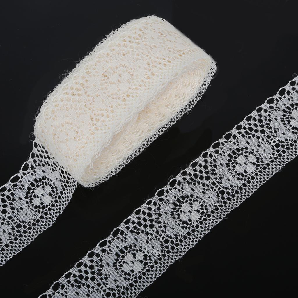 10Yard/lot Lace Trim Ribbon 4cm Rustic Wedding Decoration Handcrafted Embroidered Party Clothes Dress Decoraiton