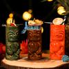 Hawaiianische Cocktailbecher Kreativer Stil Keramiktasse Biergetränk Tiki-Tasse Weinglas Barwerkzeuge Hausbar Party Trinkgeschirr Becher