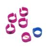 1 Pack/100Pcs Digital Plastic Bird Clip Foot Rings Inner Diameter 12mm Pigeon Quail Identification Leg Rings No.1~100 10 Colors