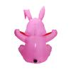1.5M Inflatable Easter Bunny Pink LED Light Up Outdoor Decoration