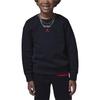 Jordan Game Time Crew Neck Pullover Comfortable Long Sleeve Sweatshirt Kids Sweatshirt Black IB5821-010