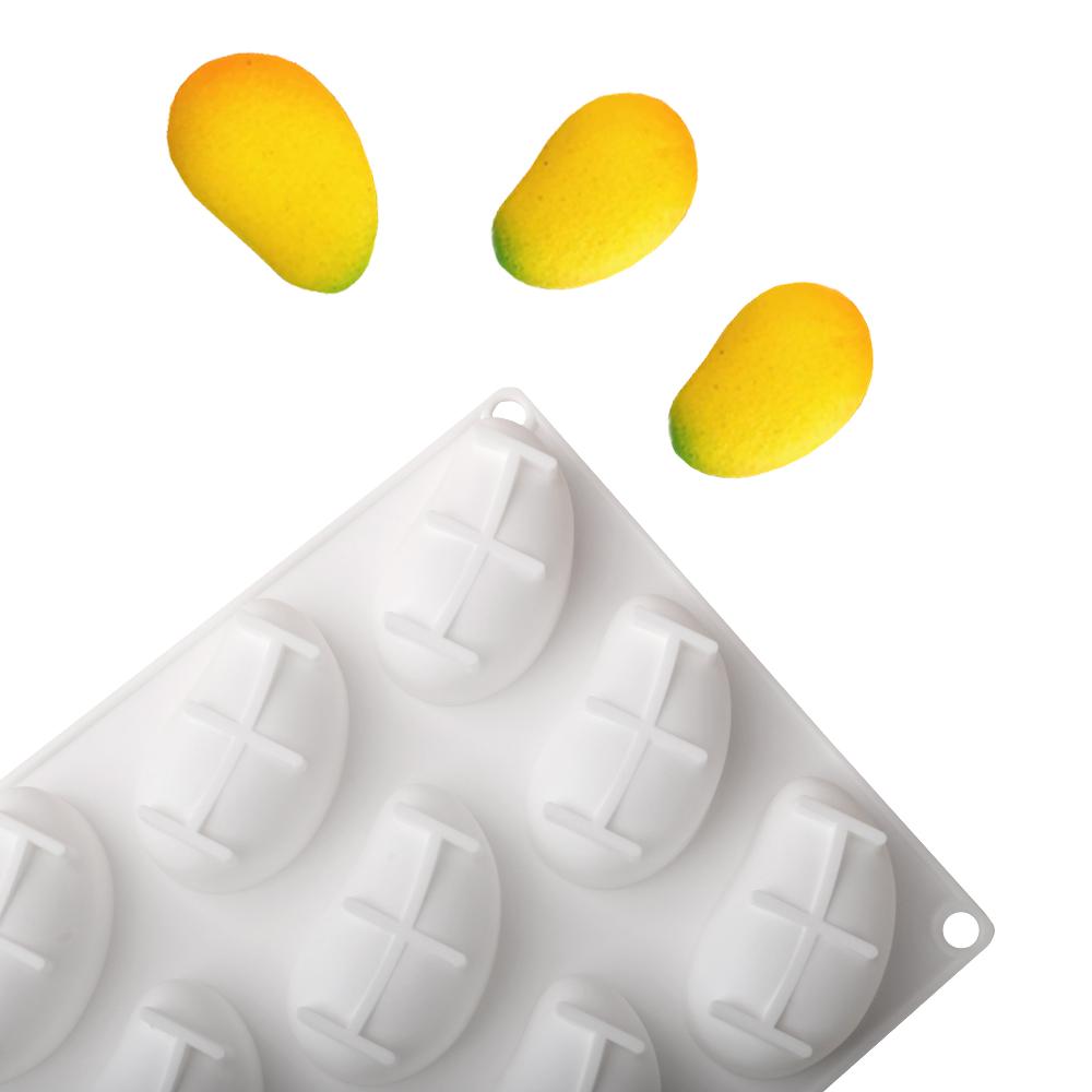 Formičky na pěnu ve tvaru ovoce Mango a banánové formičky na čokoládu, dezerty a pečení dortů