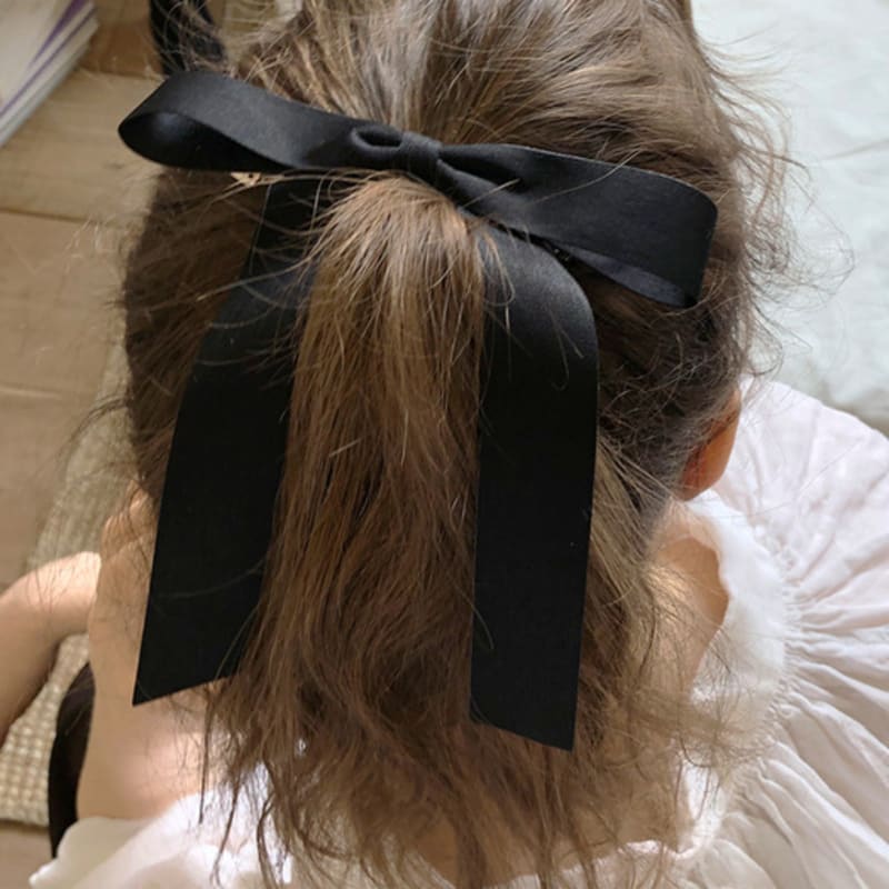 

FANTASTIC PLANET romantic ribbon hair pin (BLACK) BLACK