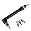New L Type 1/4 Hexagon Screwdriver Bit 90 Degree Double End Handle Black 6.35mm Wrench Tool For Matching Bits Set