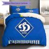 FC Dynamo Kyiv  Pattern Bedding Quilt Set Quilt Cover Pillowcase Home Decoration Birthday Gift (1 * Duvet Cover + 2 * Pillowcase, Without Core)