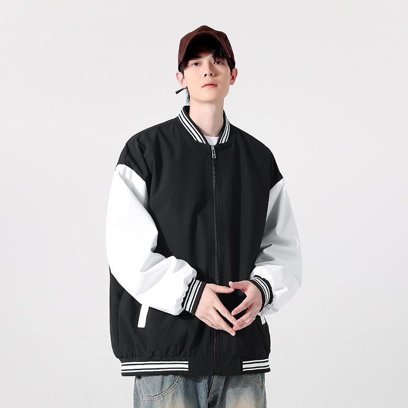 Retro Baseball Jersey Versatile Color Matching Jacket Men's Spring and Autumn New Trendy Brand Loose Top