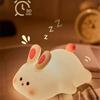 1/2Pcs Night Light Cute Rabbit Colorful Light Clap Lamp Pat Lamp Night Feeding Baby Bedroom  Kid's Gift