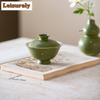 81ml Matcha Green Sprinkle Gold Gaiwan Boutique Tea Tureen Tea Bowl With Lid Kit Tea Making Cover Bowl Teaware Accessories Craft
