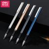 Deli Metal Sign Pen S82 Metal Gel Ink Pen 4 Colors 0.5MM Black Ink Pull Out Pen For School Office Home Stationery Pen