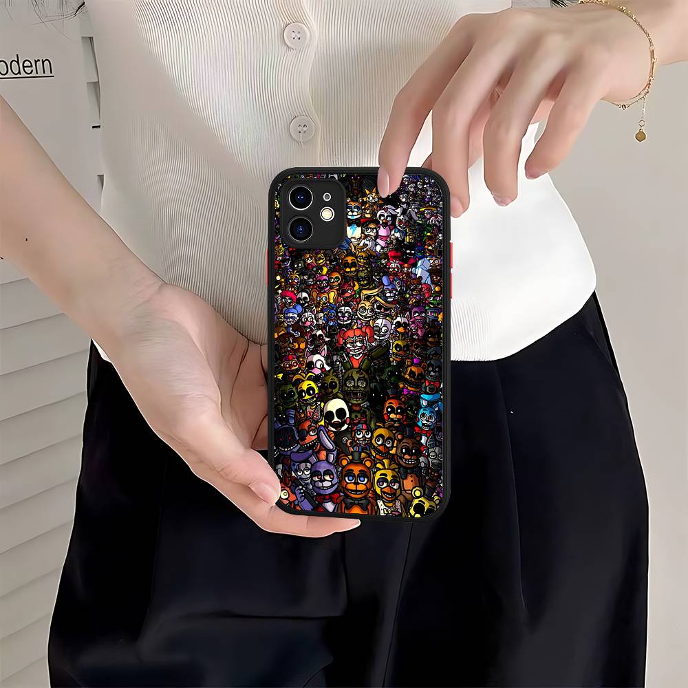 Five-Nights-At-Freddys Phone Case For IPhone 16 15 14 11 12 13 Pro Max Plus 12 XS Max Back Cover Matte Case