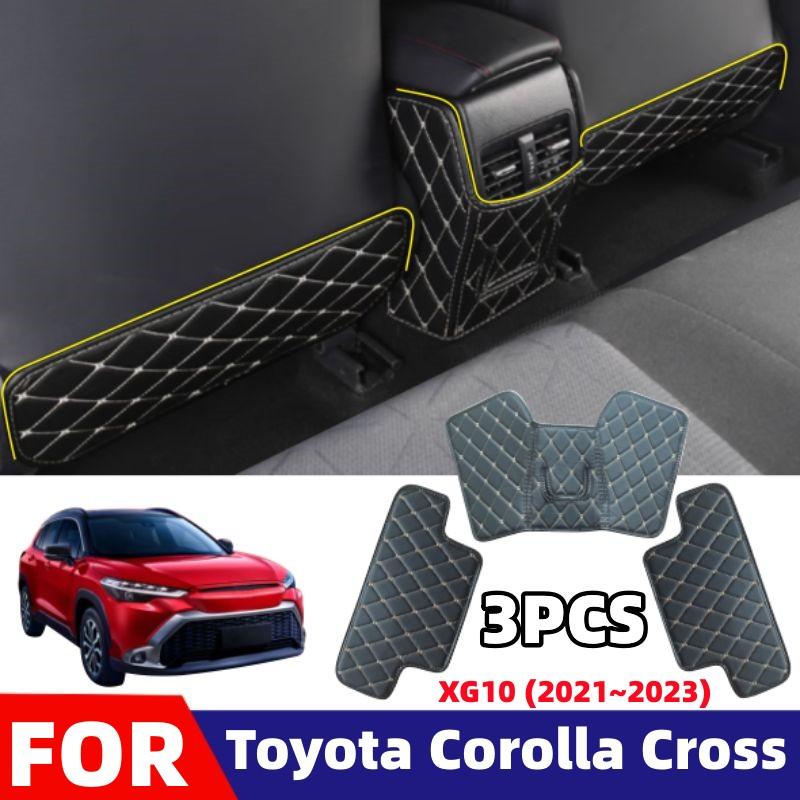 

For Toyota Corolla Cross XG10 2026 2026 2026 Hybrid Car Seat Back Mat Kids Kick-Proof Mat Waterproof From Dirt Mud Scratches Pad