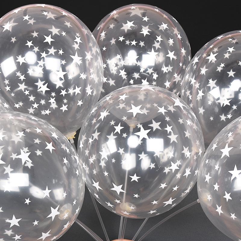 20/50Pcs 12Inch Pentagram Balloons Star Print Balloon Birthday Party Decorations Adult Kids Air Ball Helium Globos Wedding Decor