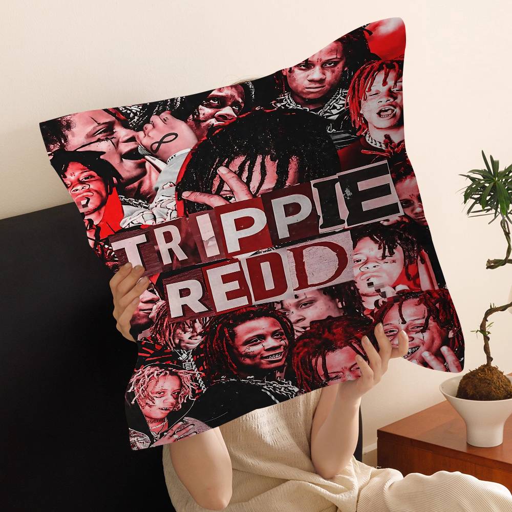 Trippie Rapper Singer Redd Cushion Cover Pillow Cover Decor Pillowcase Printed Cushion Case For Couch