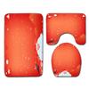 Christmas Bathroom Floor Mat Toilet Three-Piece Set