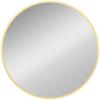 61cm Decorative Wall Mirror for Bedroom Living Room, Modern Round Bathroom Mirror for Home Decor, Gold Tone