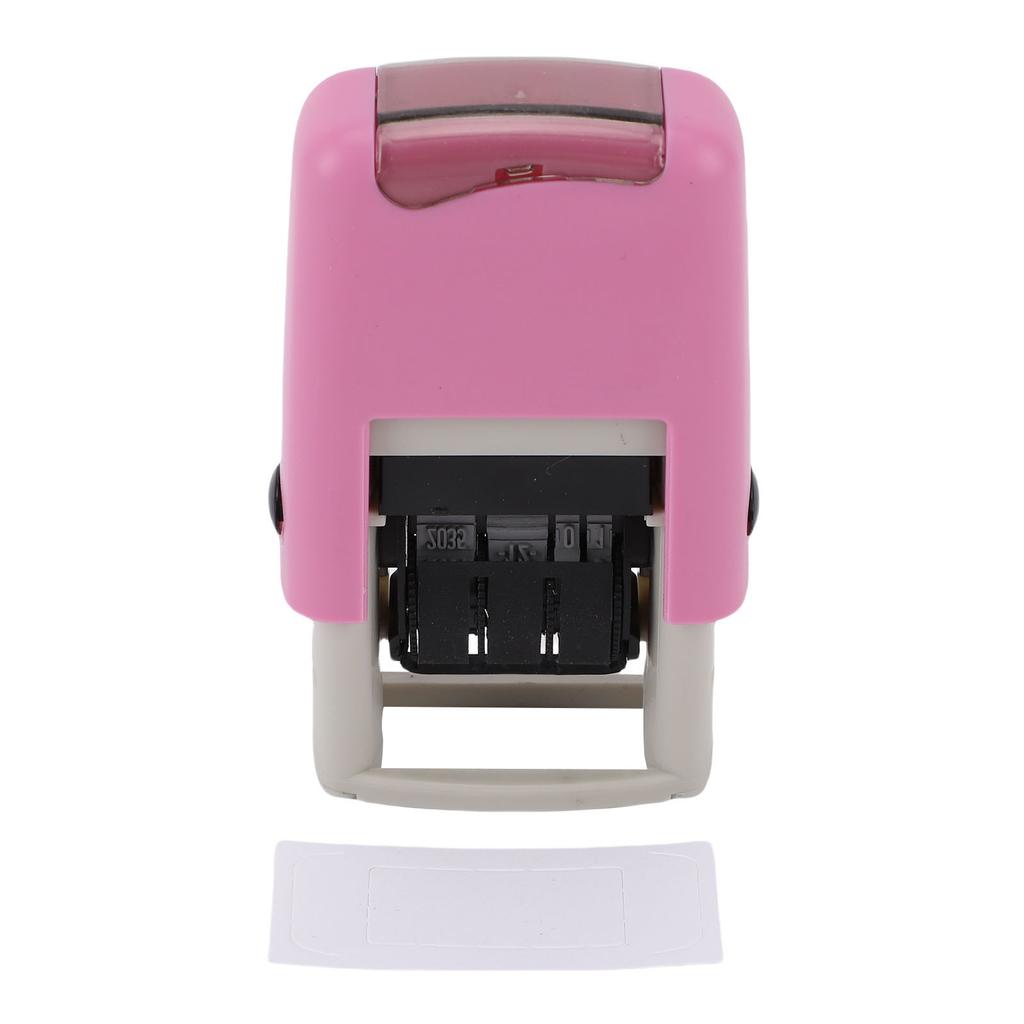 English Date Stamper Adjustable Number Self Inking Stamper Clear Stamping Non Smudge 25x2.8mm