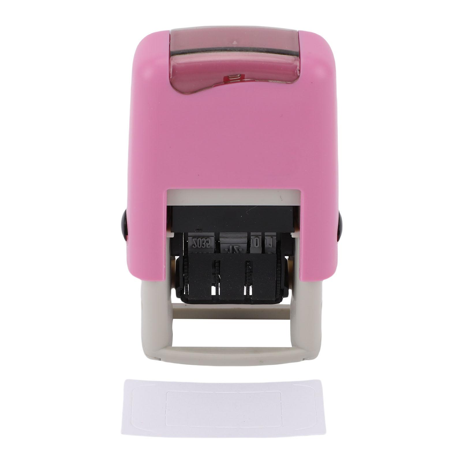 Sonoff 2 English Date Stamper Adjustable Number Self Inking Stamper Clear Stamping Non Smudge 25X2.8mm