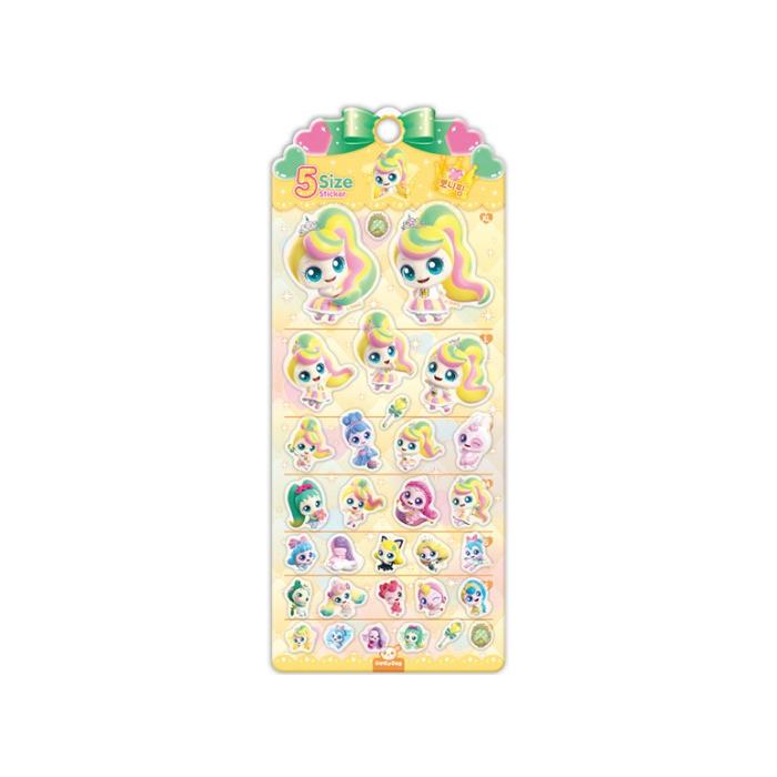 Made In Korea, KC Certified-  Princess Catch! Teenieping Areumping 5-Size Sticker (6 Options)
