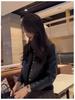 Women's Petite High-Waisted Short Leather Jacket for Autumn/Winter 2025: New Arrival Lapel Motorcycle Outerwear