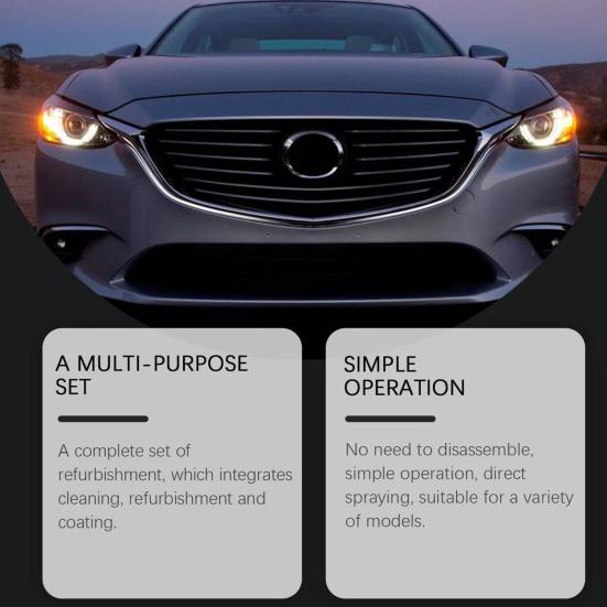 Headlight Restoration Kit Headlight Kit Automotive Headlamp Cleaner and Restorer Restoration Kit Removing