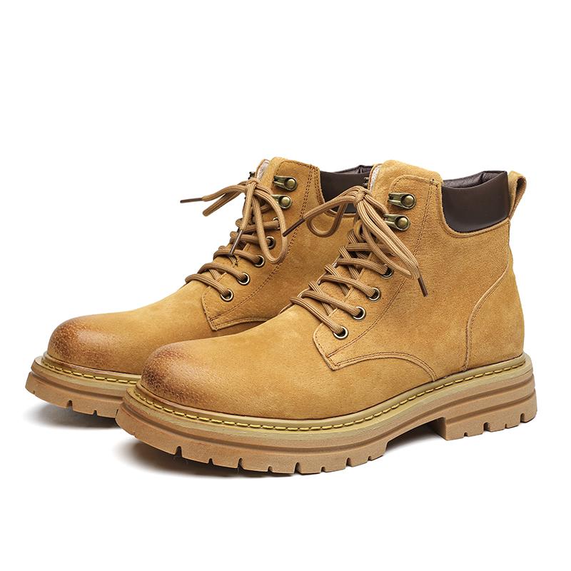 Fashion Autumn and Winter Men Boots Thick Bottom Wear resistant Lace Business Outdoor Training Brand Chelsea Boots Size 38-44 Men Boots