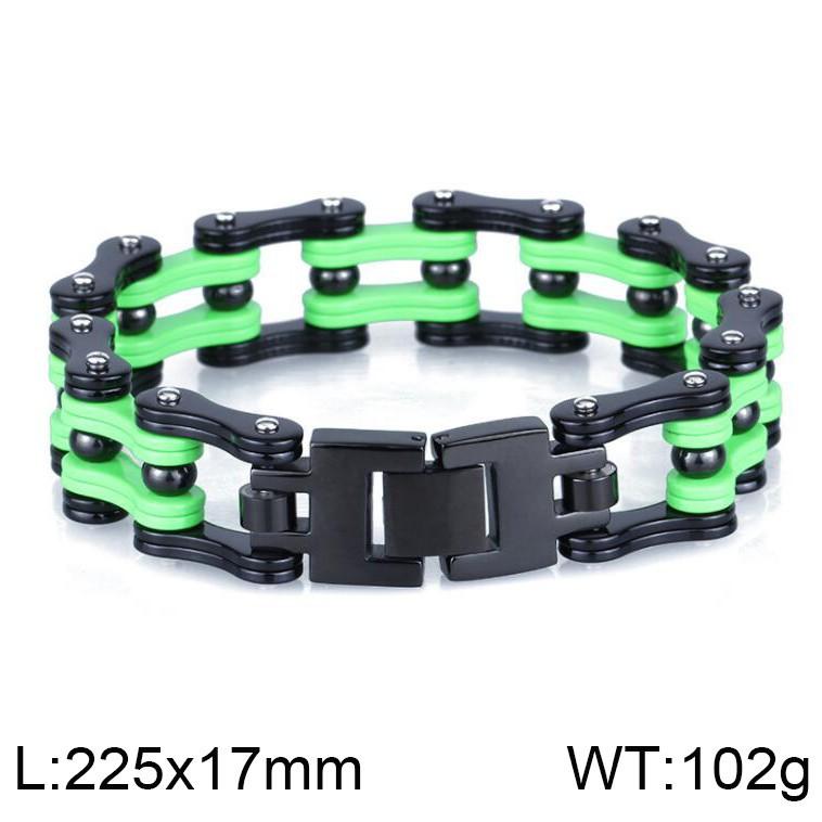 European and American Street Tide Male Titanium Steel Locomotive Bicycle Chain Jewelry Rock Punk Style Men's Bicycle Chain Bracelet