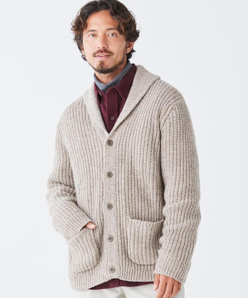 Classic Rag Wool US Size Natural 1000059590 L.L.Bean Men's Sweater/Cardigan, Fit, Regular, Small, White,
